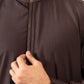 Formal Dark Brown Kurta Shalwar - Collar Neck Embroidered - Men
