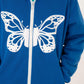 GIRLS BLUE FLEECE JACKET