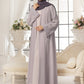 Lilac Shrug Embroidered Abaya