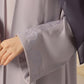 Lilac Shrug Embroidered Abaya