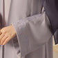 Lilac Shrug Embroidered Abaya