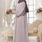 Lilac Shrug Embroidered Abaya