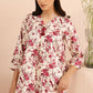 VANILLA ORNATE PRINTED LINEN SHIRT
