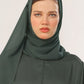 Lunar Green Georgette Hijab