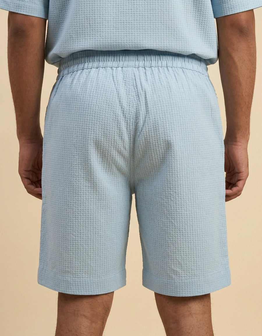 WAFFLE TEXTURED MEN'S SHORTS