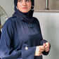 Marble Blue Abaya