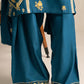 MYSTIC TEAL-3PC (SHIRT, TROUSER & DUPATTA)