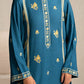 MYSTIC TEAL-3PC (SHIRT, TROUSER & DUPATTA)