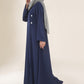 Marine Blue Coat Abaya