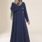 Marine Blue Coat Abaya