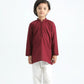Maroon Cotton Kurta Trouser - Kids