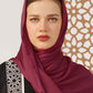 Maroon Oak Silk Hijab