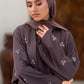 Mauve Embellished Abaya