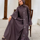 Mauve Embellished Abaya