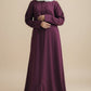 Mauve Pleated Abaya
