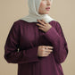 Mauve Pleated Abaya