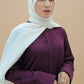 Mauve Pleated Abaya