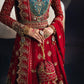 rang-e-bahar Chiffon Cherry red 4Pc suit AD-004-S