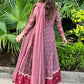 rang-e-bahar Georgette chiffon Peach Mauve pink 3Pc suit MARTINA-S