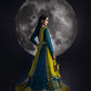 rang-e-bahar Chiffon Teal 4Pc suit SJ-1003-S