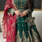 rang-e-bahar Chiffon Dark green 4Pc suit AD-002-S