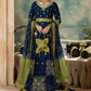 rang-e-bahar chiffon midnight blue 4Pc suit SJ-1020-S