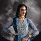 rang-e-bahar Chiffon Ice blue 4Pc suit SJ-1008-S
