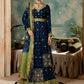 rang-e-bahar chiffon midnight blue 4Pc suit SJ-1020-S