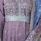 rang-e-bahar net mauve 4Pc suit SJ-1024-S