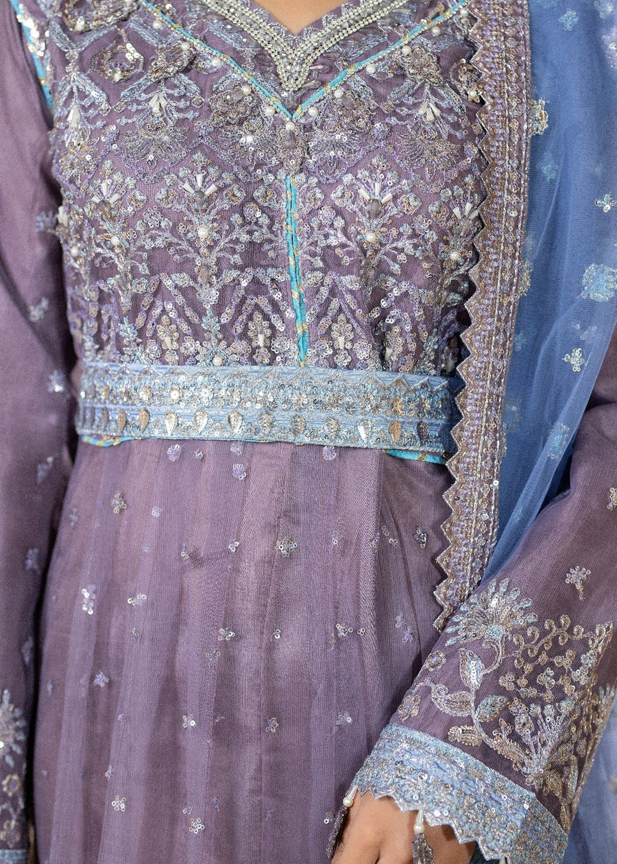 rang-e-bahar net mauve 4Pc suit SJ-1024-S