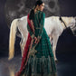 rang-e-bahar Chiffon Dark green 4Pc suit AD-002-S