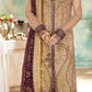 rang-e-bahar net Peach pink 4Pc suit SJ-1028-S