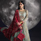 rang-e-bahar Chiffon Pastel green 4Pc suit SJ-1007-S
