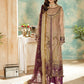 rang-e-bahar net Peach pink 4Pc suit SJ-1028-S
