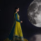 rang-e-bahar Chiffon Teal 4Pc suit SJ-1003-S
