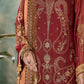 rang-e-bahar Chiffon Maroon 4Pc suit SJ-1025-S