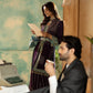 rang-e-bahar Chiffon Plum 4Pc suit SJ-1023-S