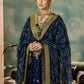 rang-e-bahar chiffon midnight blue 4Pc suit SJ-1020-S