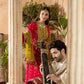rang-e-bahar Chiffon Ruby red 4Pc suit SJ-1029-S