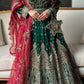 rang-e-bahar Chiffon Dark green 4Pc suit AD-002-S