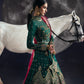 rang-e-bahar Chiffon Dark green 4Pc suit AD-002-S