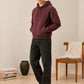 Deep Burgundy Fleece Hoodie