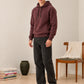 Deep Burgundy Fleece Hoodie