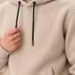 Beige Fleece Hoodie