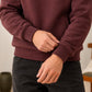 Deep Burgundy Fleece Hoodie