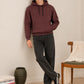 Deep Burgundy Fleece Hoodie