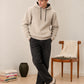 Beige Fleece Hoodie