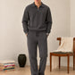 Deep Grey Interlock Co-ord Set