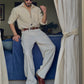 Beige Denim Shirt