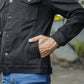 Black Button Down Jacket-Him